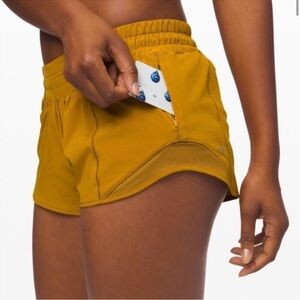 Lululemon Athletica Yellow Athletic Shorts